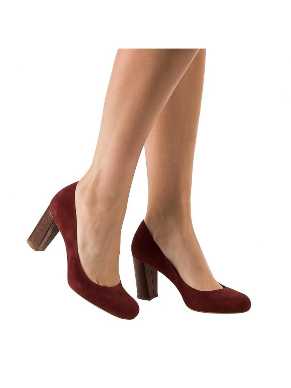 Cole Haan Suede Block Heel Pumps Rust Size 10M Minimalist Preppy Quiet Luxury